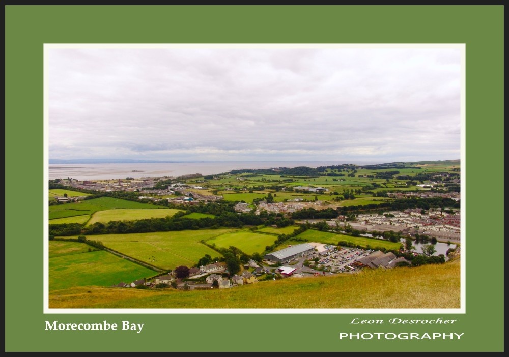 Photograph of Morecombe Bay from the look out atop the Hoad Monument hill. Ulverston, Cumbria.
