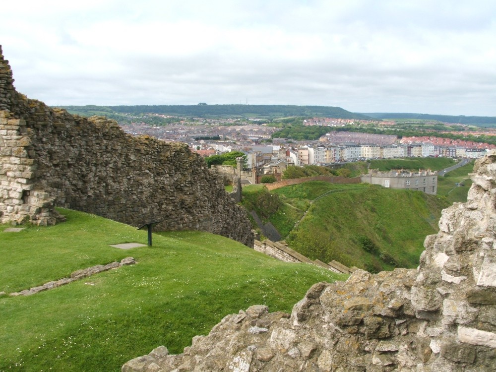 A view over Scarborough from the castle