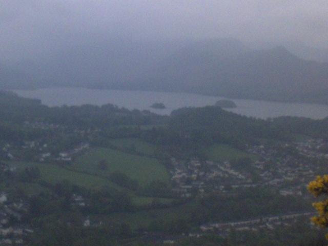 This is the moutain in Keswick in the lake district from the top view. I took the picture my self