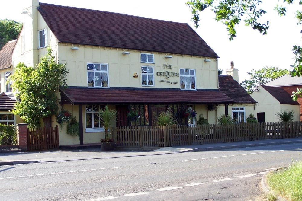 The Chequers at Cutnall Green, Worcestershire. Well known for Good Food and wine