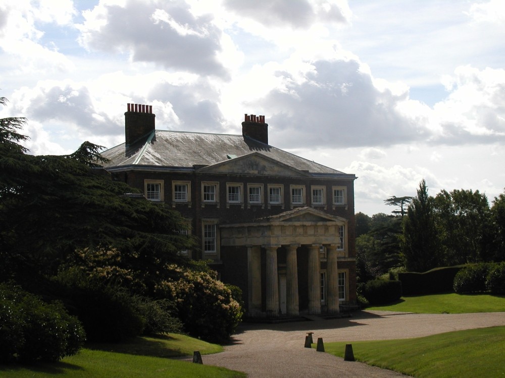 Goodnestone Hall. From back gardens