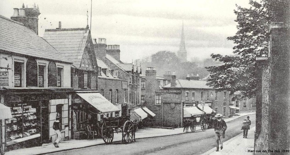 Photograph of Harrow on the Hill 1890