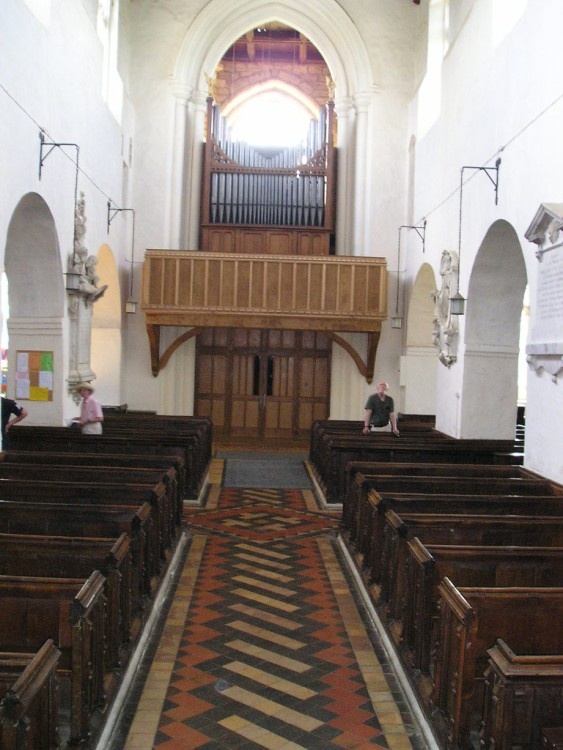 Inside of Saxon Chruch in Wing, Beds