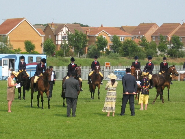 Judging the ponies at the East of England Show Peterborough