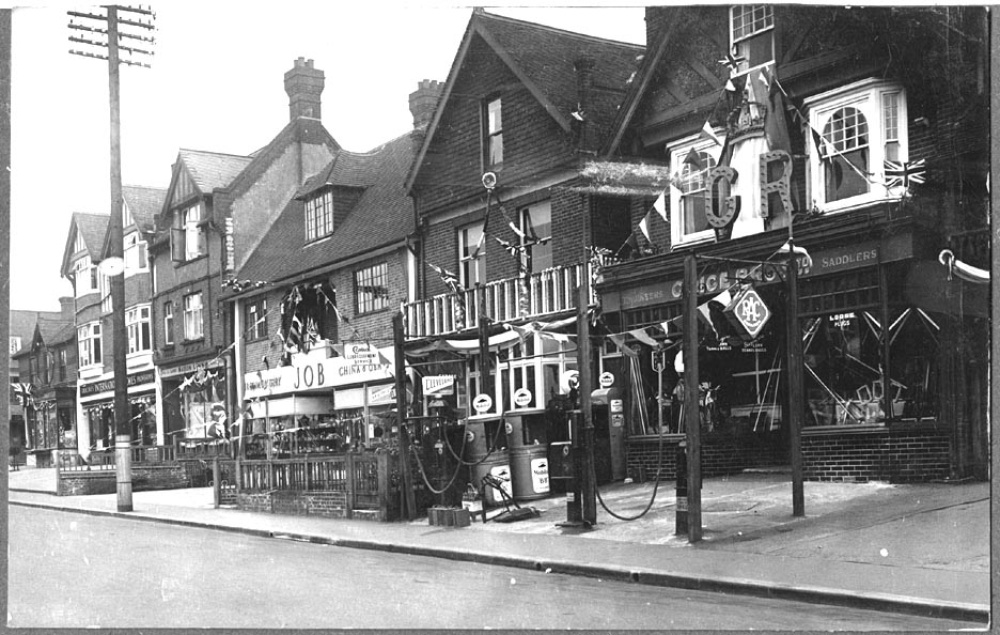 Oxted, Surrey. Station Road West in 1937