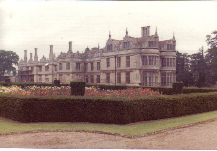 This is Kirby Hall in the 70's. This was one of the rose beds