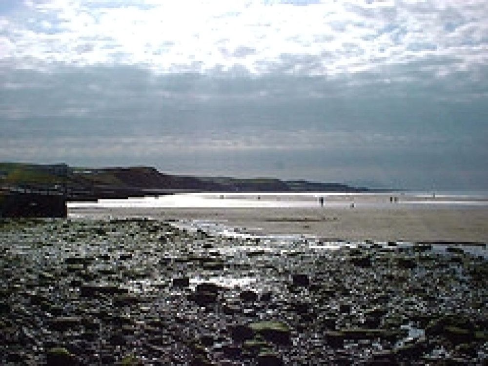 the beach at St Bees, Cumbria.