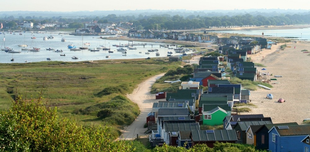 Mudeford Sandbank, looking from Hengistbury Head, Dorset