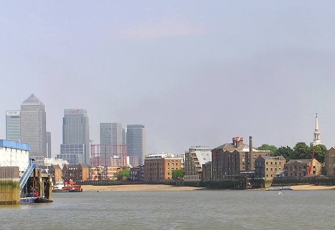 Canary Wharfe and The River Thames, London