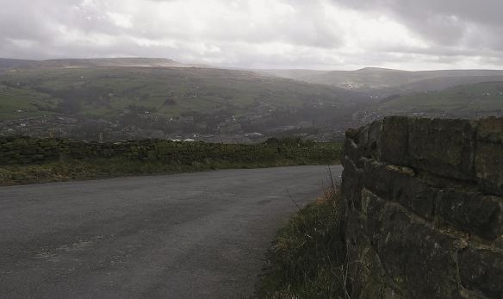Looking down into The Colne Valley, Huddersfield, The West Riding