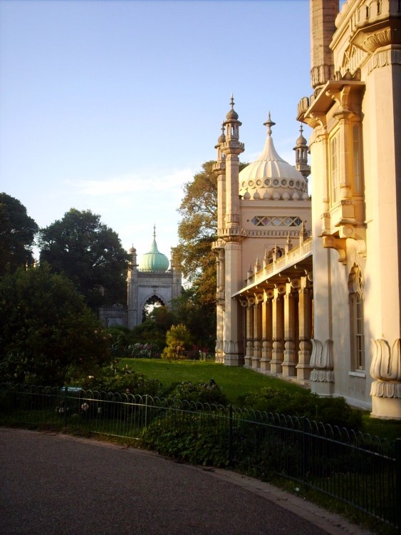 Brighton. The Royal Pavilion on a summers evening.