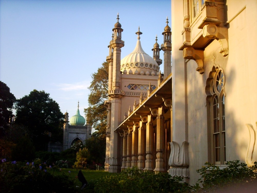 Brighton, The Royal Pavilion on a summers afternoon.