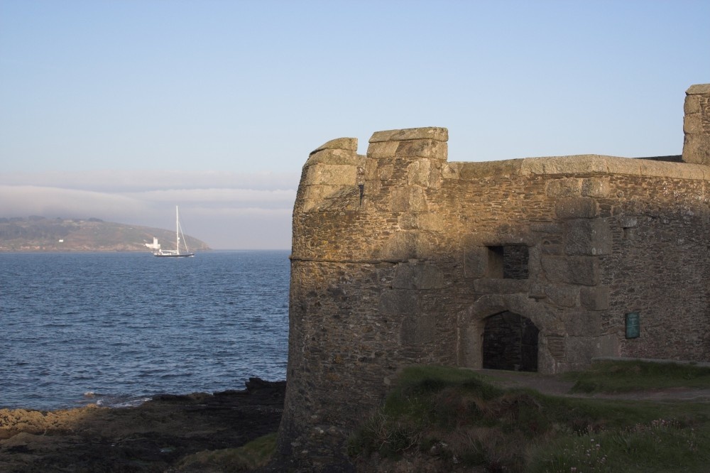 Little ST dennis Castle on the Pendennis penisular, Falmouth. The former Keep for Pendennis Castle photo by Tony Dean