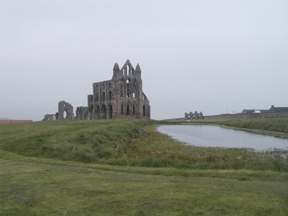 This is a photograph of Whitby Abbey taken on May 12, 2006