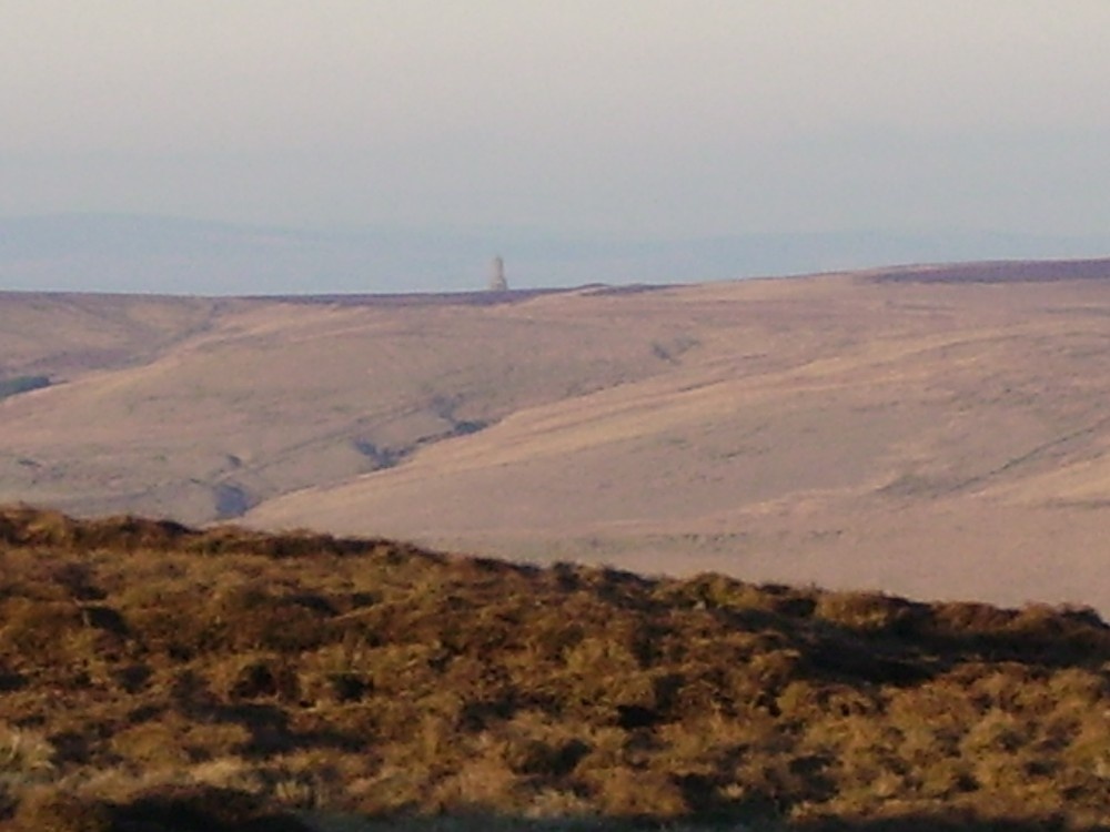 Top of Winter hill. Full zoom on Darwen.