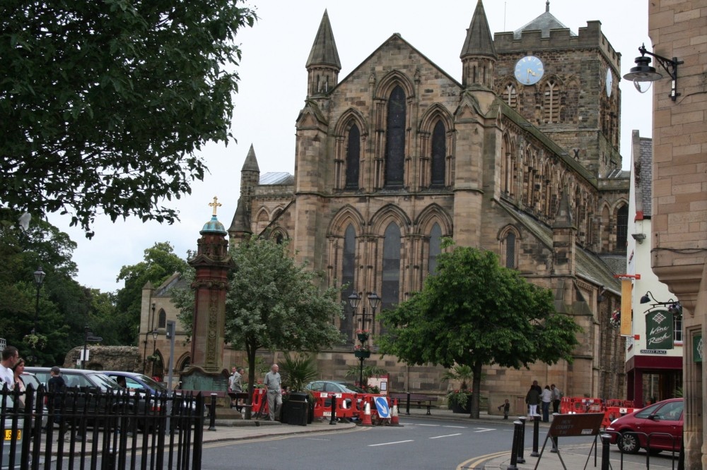 A picture of Hexham Abbey photo by Harry Dunn