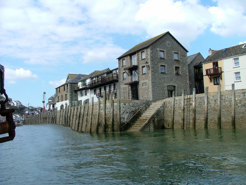 Looe harbour, Cornwall, 2005 - no cars no people