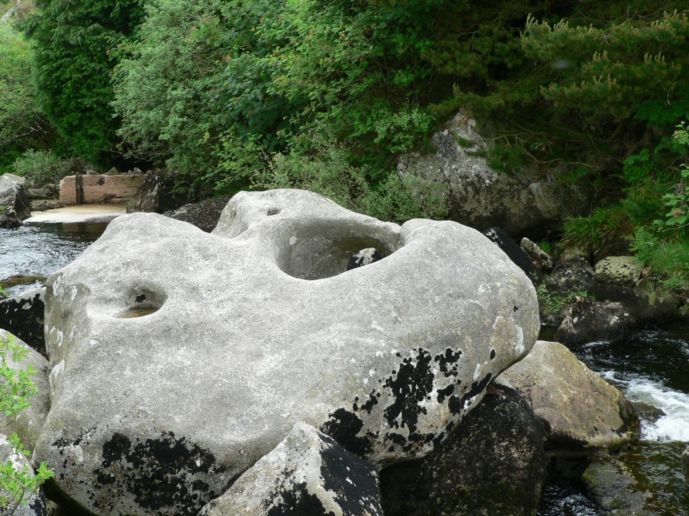 Hole rock on the river Teign, Dartmoor