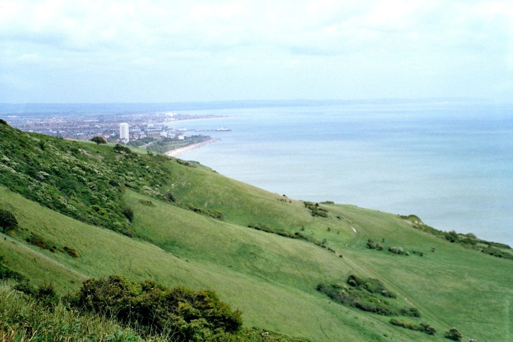 view to Eastbourne, East Sussex