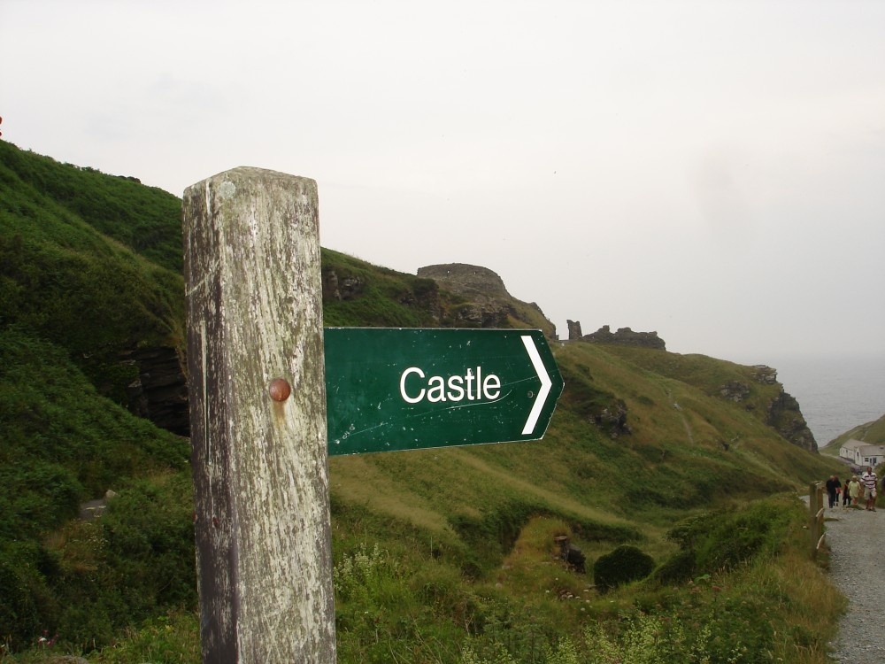 To the Castle, Tintagel, Cornwall.
