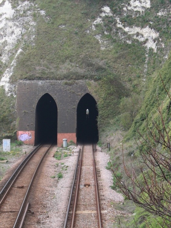 SHAKESPEARE TUNNEL, Dover. At one time one of the longest tunnels in England.
