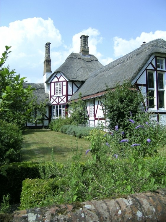 View of the county school of the lovely village of Somerleyton, close to Lowestoft, Suffolk.