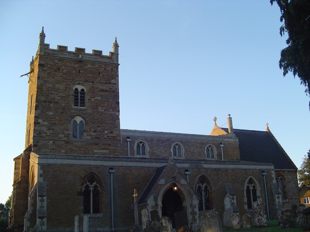 Sywell Church at the end of the day. Sywell, Northamptonshire