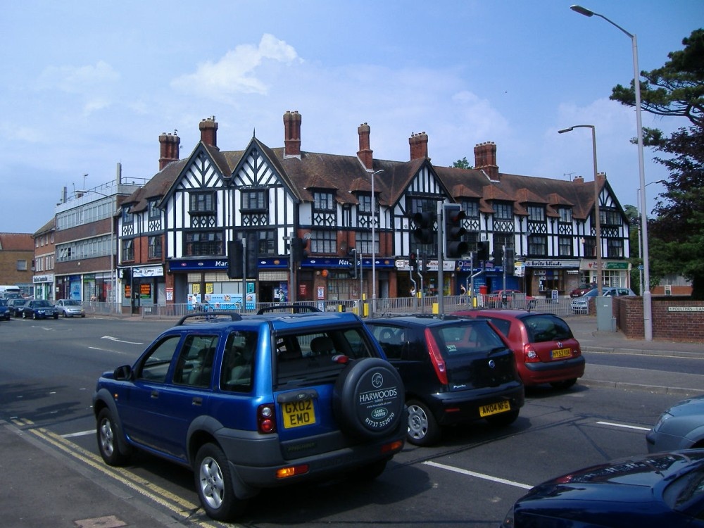 The Thomas A Beckett junction on Litlehampton Road. Thomas A Beckett, Worthing, West Sussex
