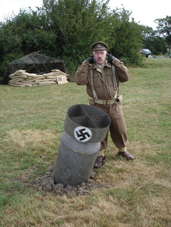 A WW2 Event at Rawcliffe Hall, Out Rawcliffe, Lancashire.,(Waiting for it all to go off),.