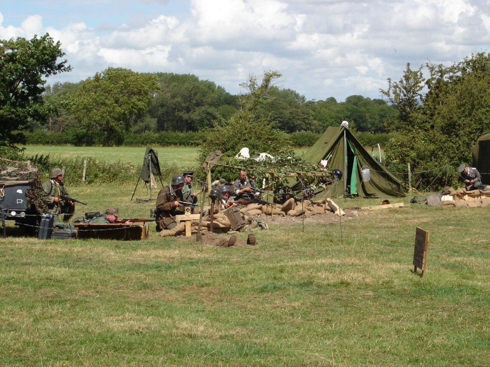 A WW2 Event at Rawcliffe Hall, Out Rawcliffe, Lancashire.,(The Battle Re-enactment),.