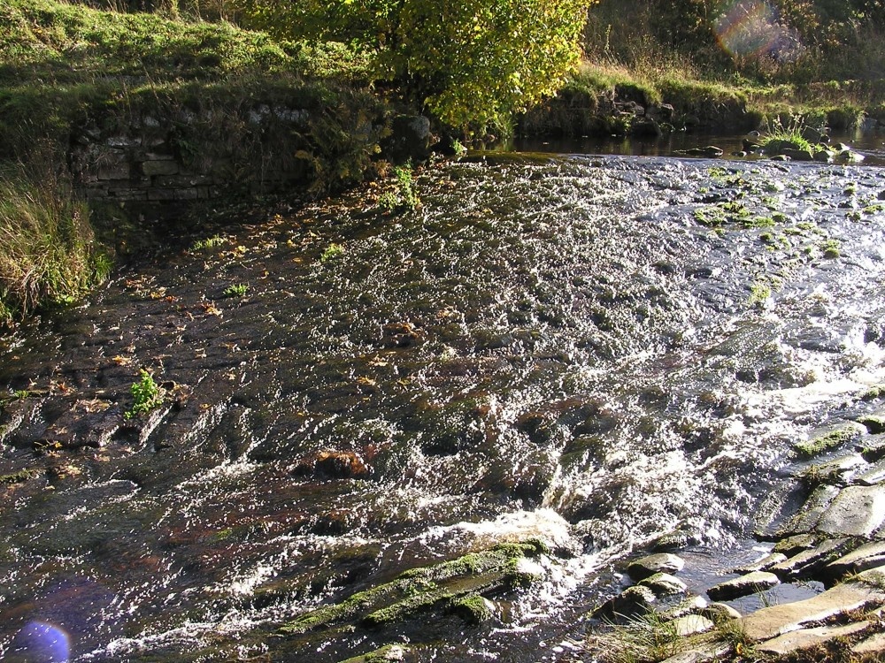Photograph of Man-made stream near the lead mines by Allendale.