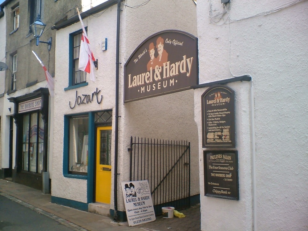 The world famous Laurel & Hardy Museum in Ulverston, Cumbria. Birthplace of Stan Laurel photo by John Earnshaw