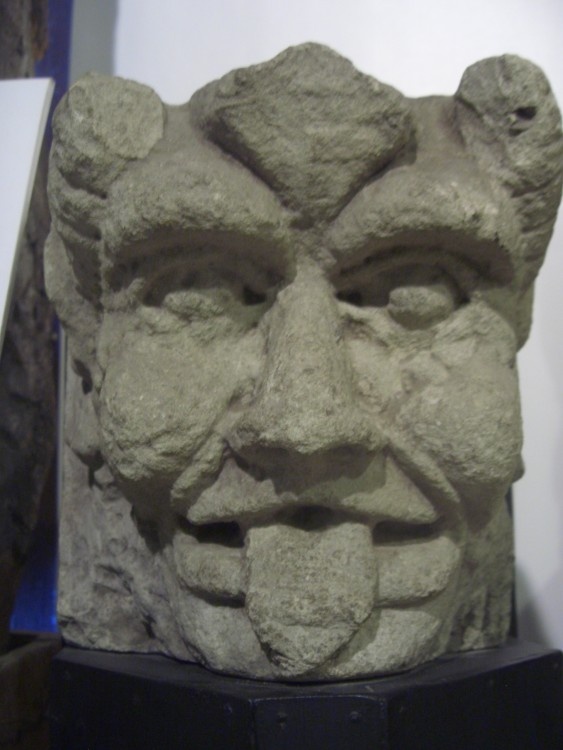 Gargoyle in Carisbrooke Castle, Carisbrooke, Isle of Wight.