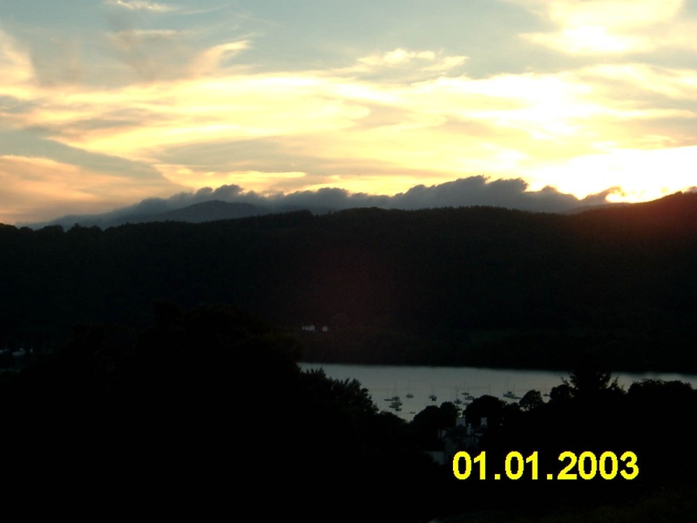 Sunset over Lake Windermere, Cumbria