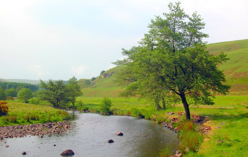 Photograph of Breamish valley, Northumberland.