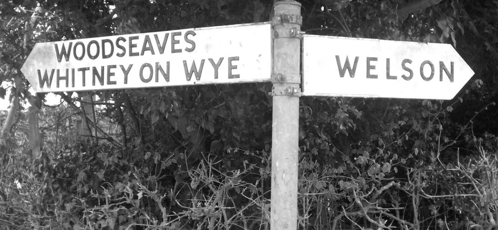 Direction sign at Eardisley, Herefordshire