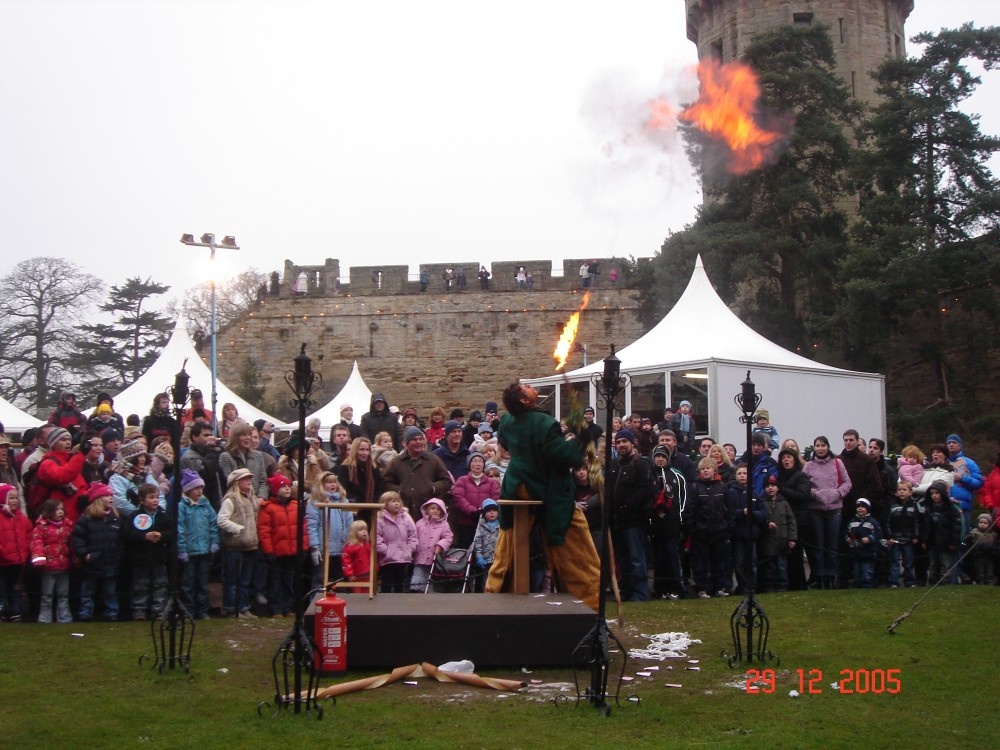 A performance in Warwick Castle in Warwick, Warwickshire on 28 Dec 2005