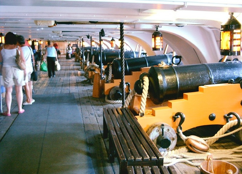 gun deck of the HMS Victory Portsmouth
