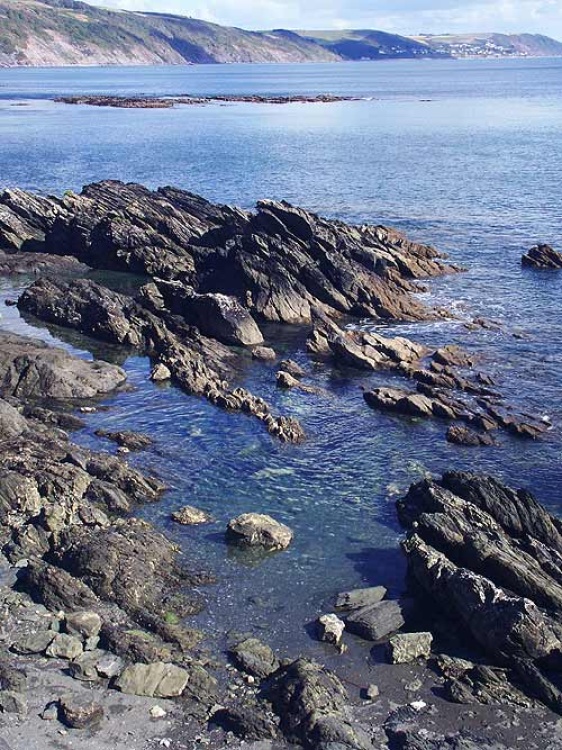 Coastal scene at Looe in Cornwall