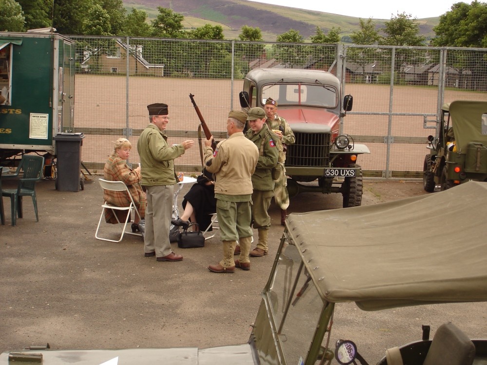 A WW2 Event,(Yank's Event), at Uppermill Village, Greater Manchester