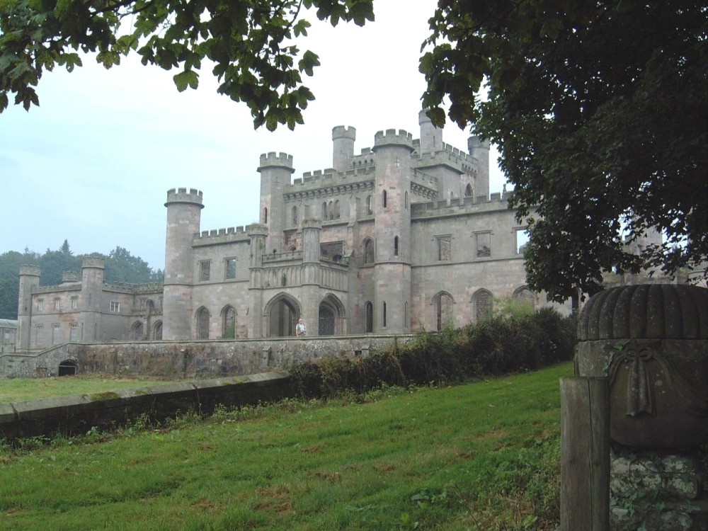 Photograph of Lowther Castle with Norman Lowther from Manassas, VA - a direct descendant of Sir Richard Lowther.