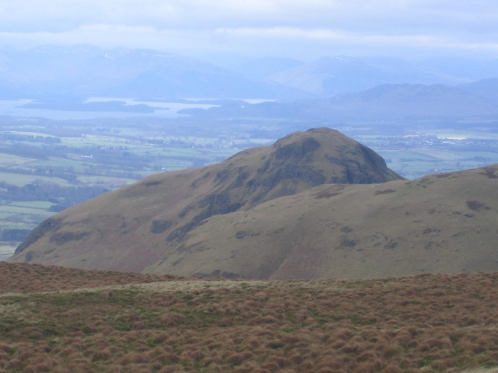 A stunning view from Earls Seat, on The Campsie's, above Strahblane looking north to Loch Lomond.