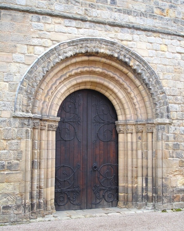 Norman doorway, Parish Church at Melbourne, Derbyshire