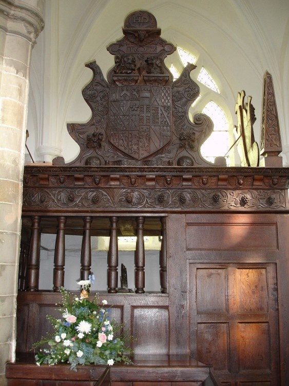 The Shirley Pew, Parish Church, Breedon on the Hill, Leicestershire.