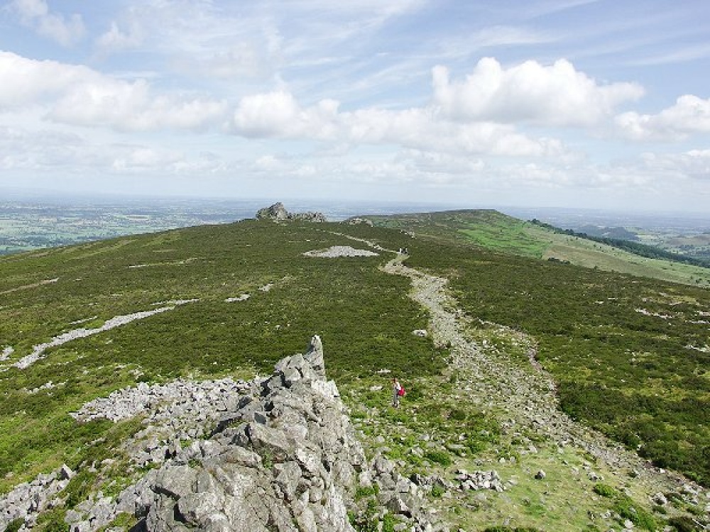 Photograph of View from Manstone Rock, Stiperstones, Shropshire