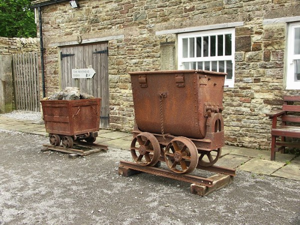Photograph of Ore Waggons at the Mining Heritage Centre, Nenthead, Cumbria