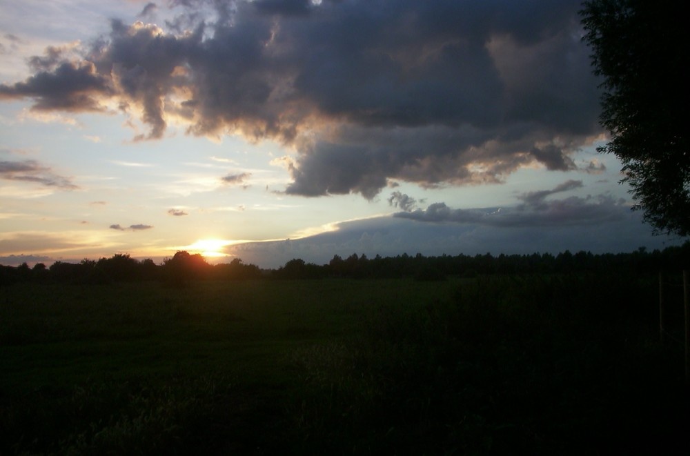 Sunset over Henlow Common, Bedfordshire
