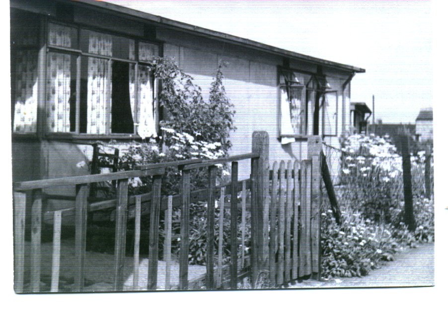 This prefab built just after WWII is now no longer there - a picture from the 50's