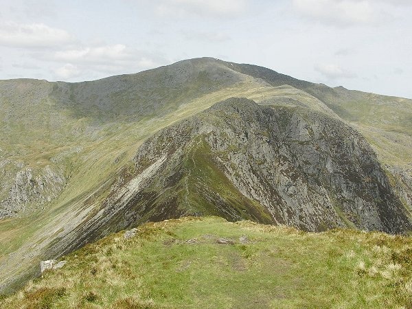 Carnedd Llywelyn, from the summit of Pen yr Helgi Du, Snowdonia.