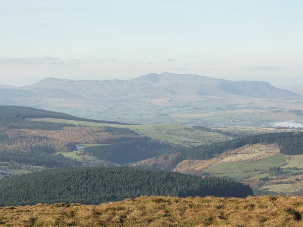 Photograph of Arenig Fawr, from the summit of Foal Cwm Sian Llwyd, Llangynog.